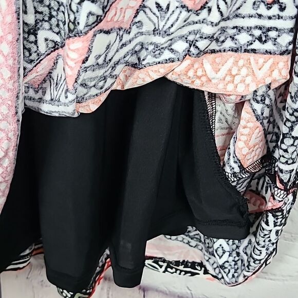 Loft Riverwalk Fit & Flare Geo Stripe Print Sleeveless Jersey Dress Size 8 Knee - Picture 8 of 11